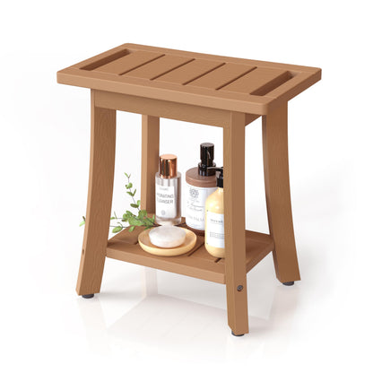 Waterproof HIPS Shower Bench for Inside Shower, Shower Stool, Grey