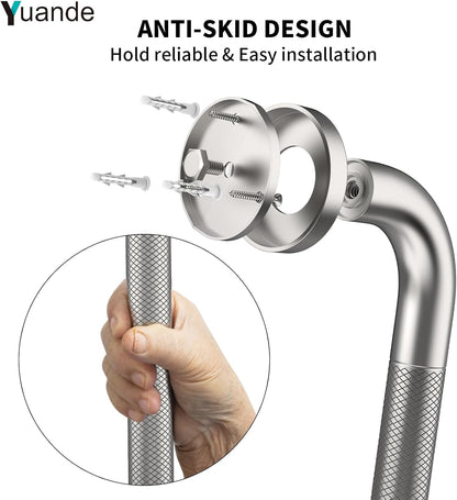 4 Pack 32 Inch Shower Grab Bar,Brushed Nickel Bathroom Grab Bar Handle