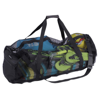 Leberna Large Beach Bag with Zipper Lightweight Beach Toy Bag Mesh Bag for Swimming Pool Sand Toys