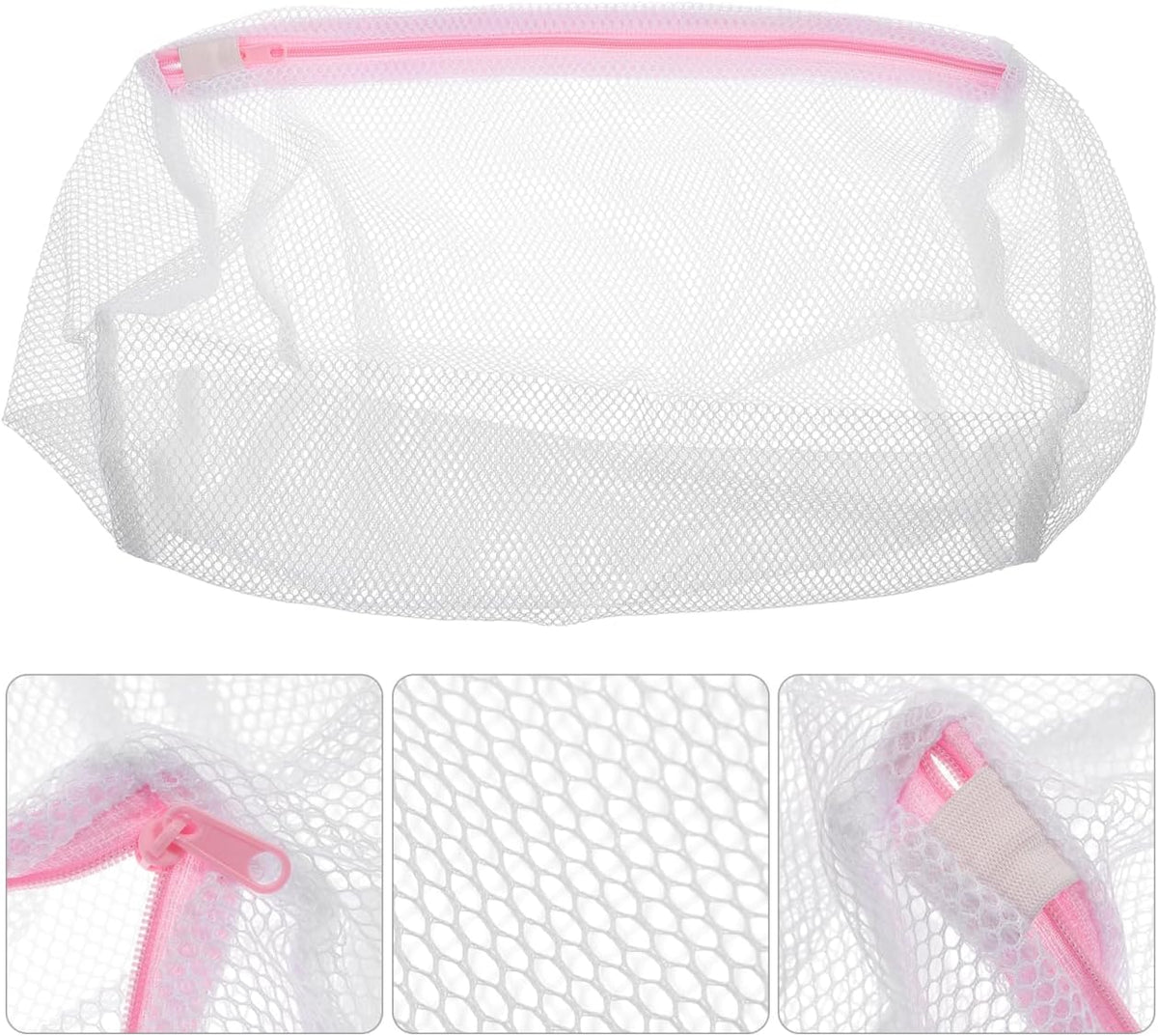 Lurrose 5pcs Mesh Laundry Bags for Washing Machine Cylinder Delicates Bag for Underwear T-Shirts Towels Storage and Travel 12.99X8.66X8.66in