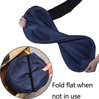 Foldable Clothes Basket Mesh Pop Up Laundry Hamper for Apartment, RV
