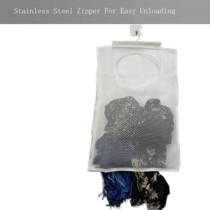 Hanging Mesh Laundry Hamper (30in*20in*2in) Large Dirty Clothes Bag