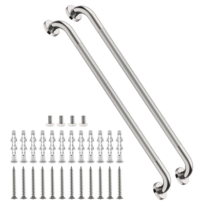 12 Inch Anti Slip Grab Bars for Wall, Munzong Stainless Steel Shower Bars