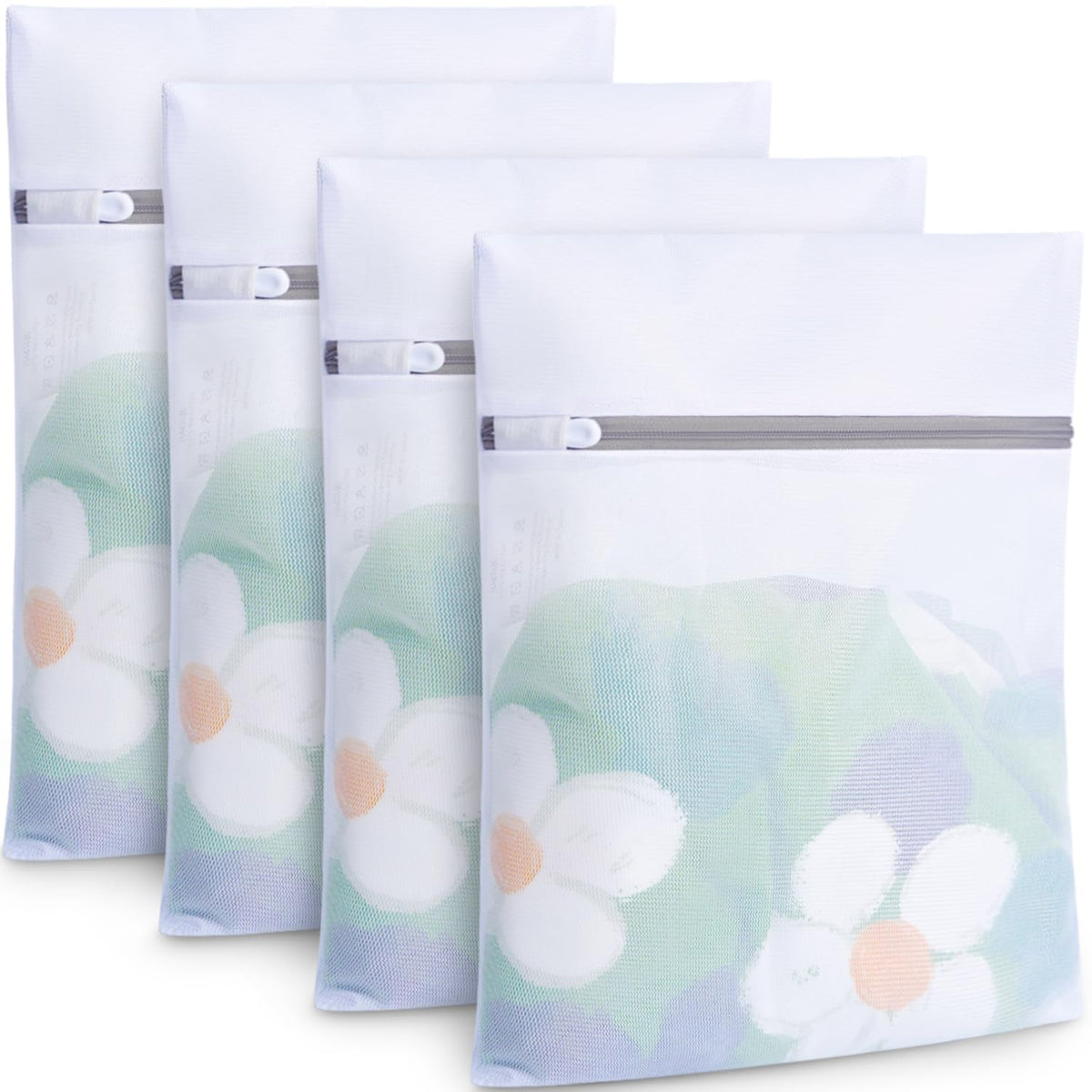 BAGAIL Laundry Bags Mesh Wash Bag for Intimates Lingerie and Delicates,4Pcs(Bra Wash Bag,6×6inch+7×7inch)