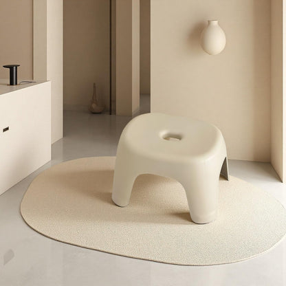 Plastic Step Stool, Heavy-Duty ABS Bathroom Shower Stool, Non-Slip Bath Seat with Rubber Pads, 12.2x9.25x7.68 Inch,