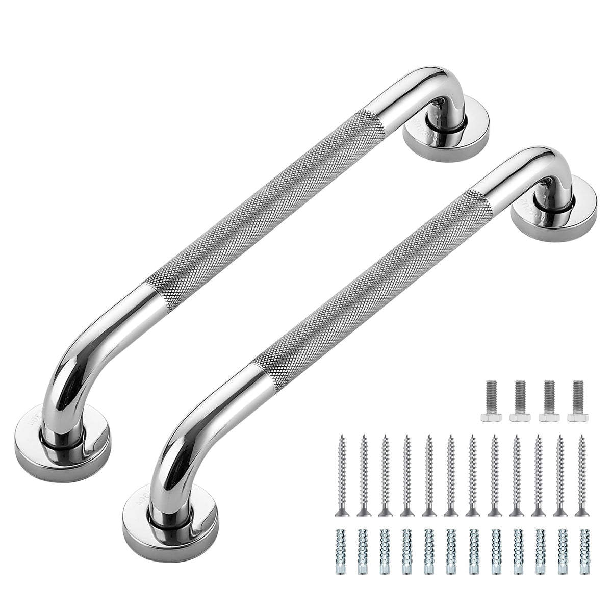 Grab Bars for Shower, 18 Inch Shower Handle, 2 Pack, Brushed Nickel