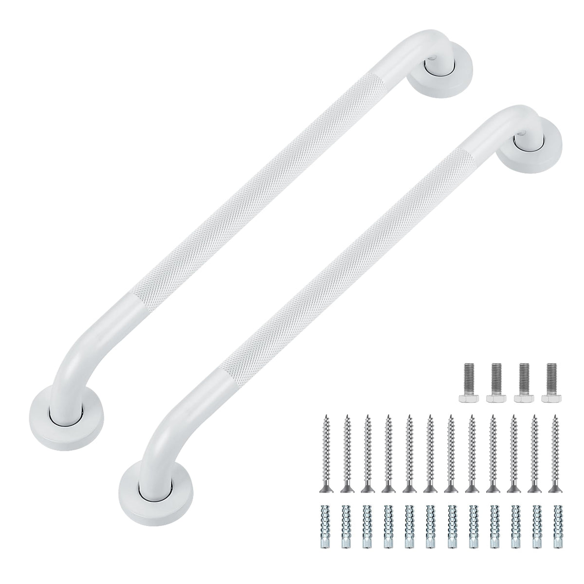 Grab Bars for Shower, 18 Inch Shower Handle, 2 Pack, Brushed Nickel