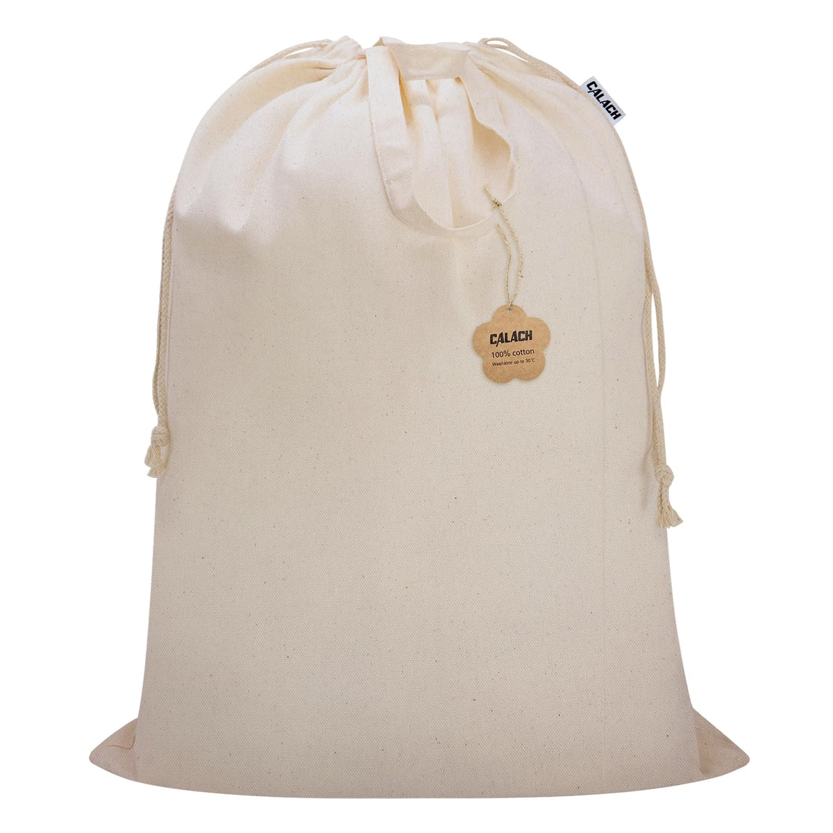 Canvas Laundry Bag 33"Wx 35"H, Extra Large Heavy Duty Hamper Liner,XL Beige
