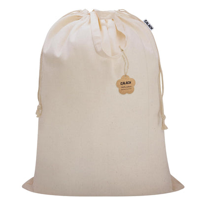 Canvas Laundry Bag 33"Wx 35"H, Extra Large Heavy Duty Hamper Liner,XL Beige