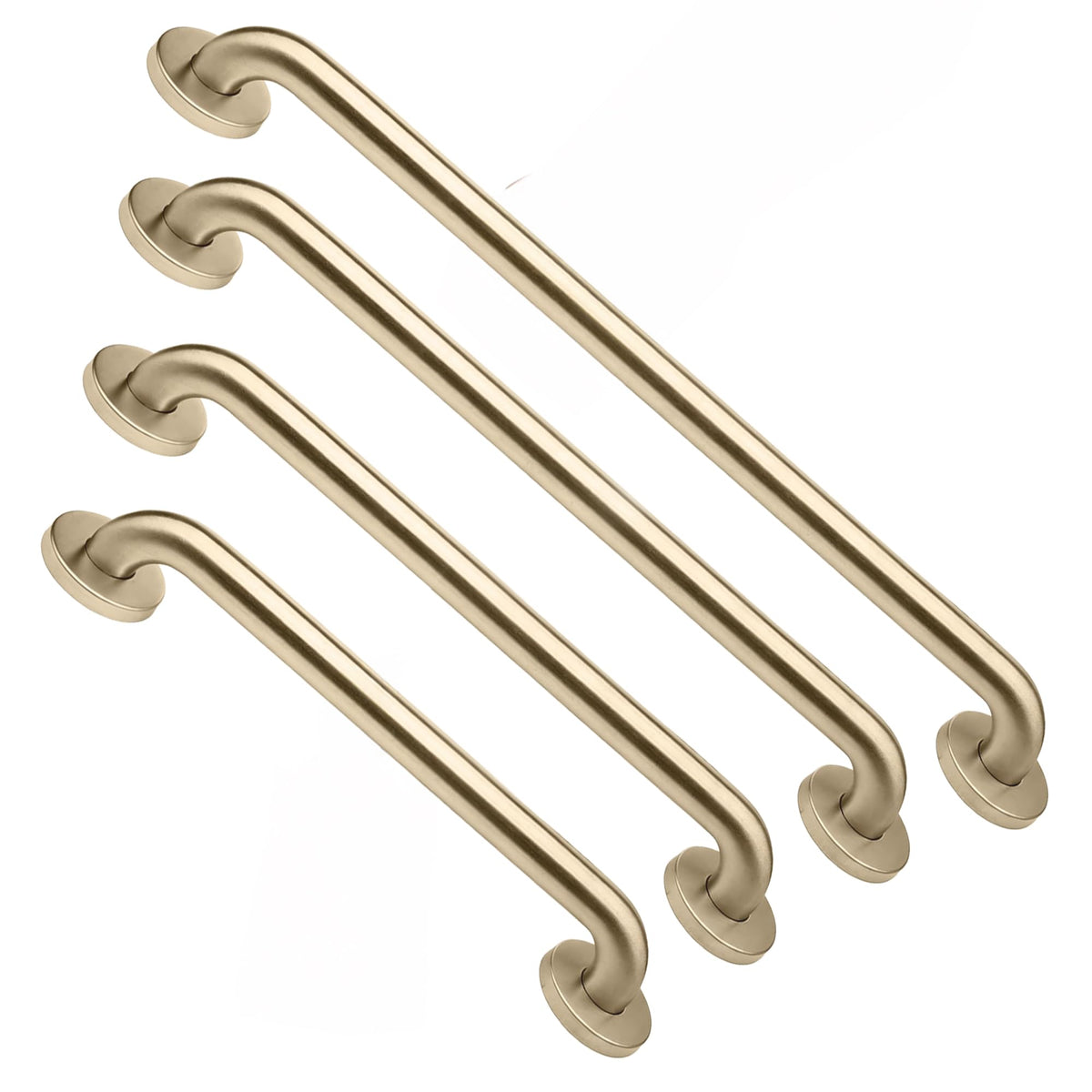 4-Pack Starter Bundle, 500 lb, 16/18/24/32 in, Brushed Stainless