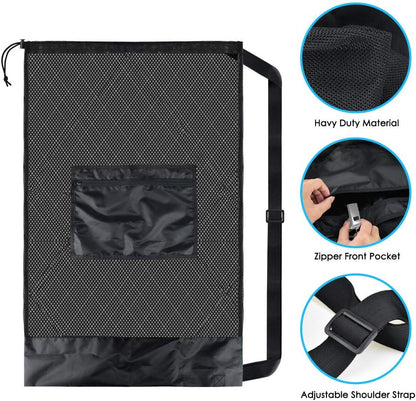 BROTOU Thickened Extra Large Sports Ball Bag Mesh Socce Ball Bag