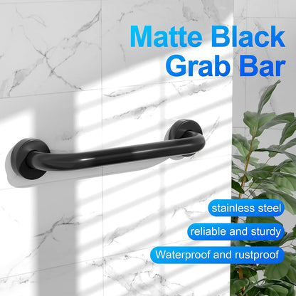 Safety Grab Bar 12 Inch, Wall Mounted Handicap Bars