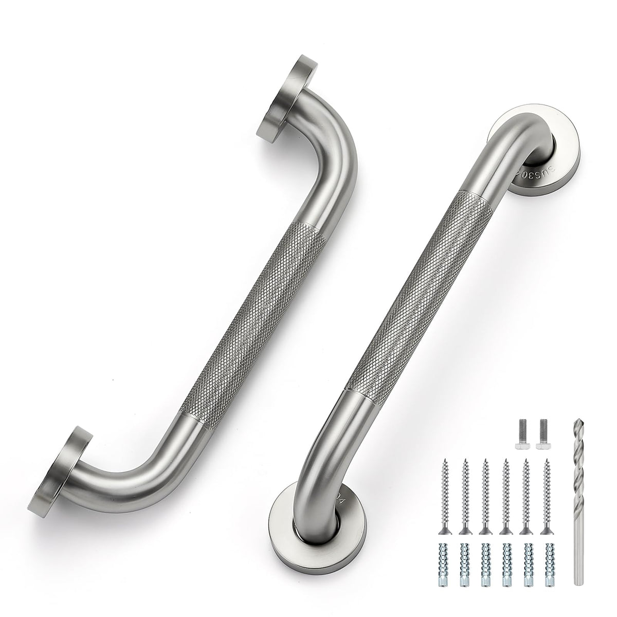 Grab Bars for Shower, 18 Inch Anti-Slip Shower Handle, Polished Nickel