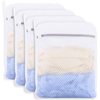 6-Pack Durable Honeycomb Mesh Laundry Bags for Delicates, 16 x 20 Inches