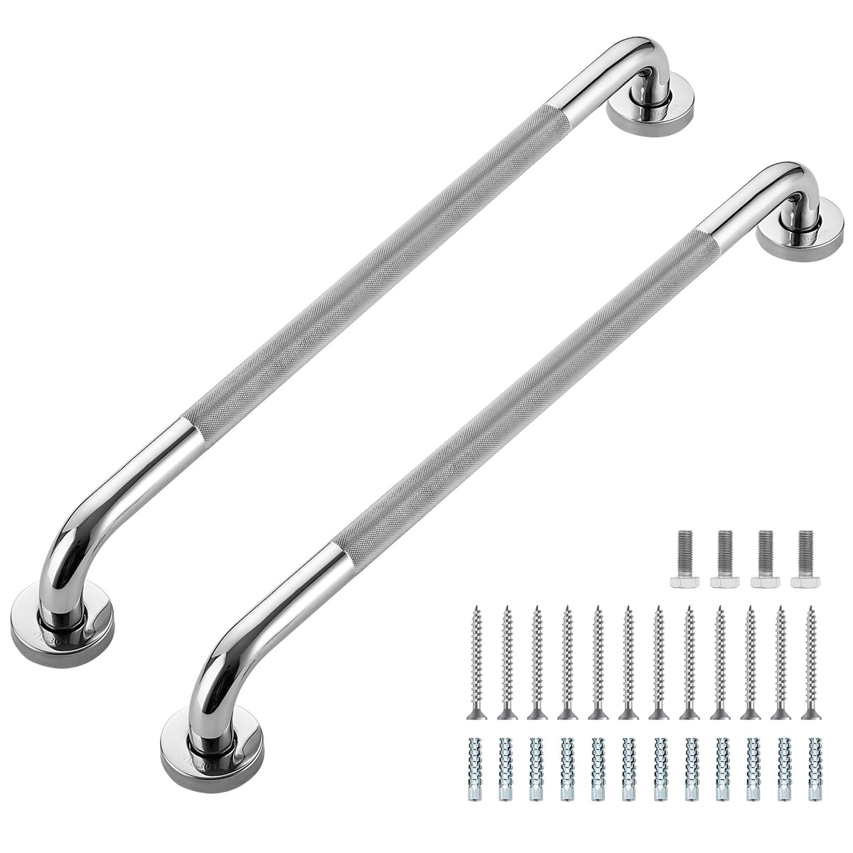 Grab Bars for Shower, 18 Inch Shower Handle, 2 Pack, Brushed Nickel