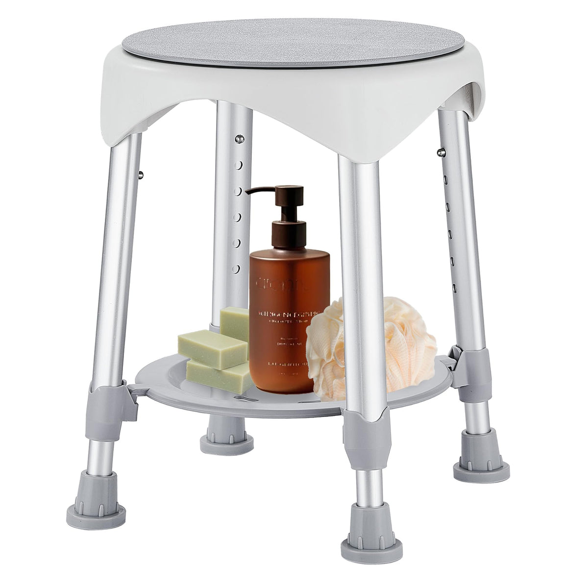 Shower Stool for Inside Shower, Small Shower Chair, Blue