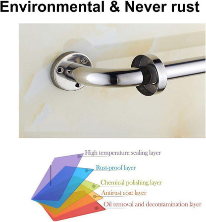 16 Inch Anti Slip Shower Grab Bar, Munzong Stainless Steel Support Handle