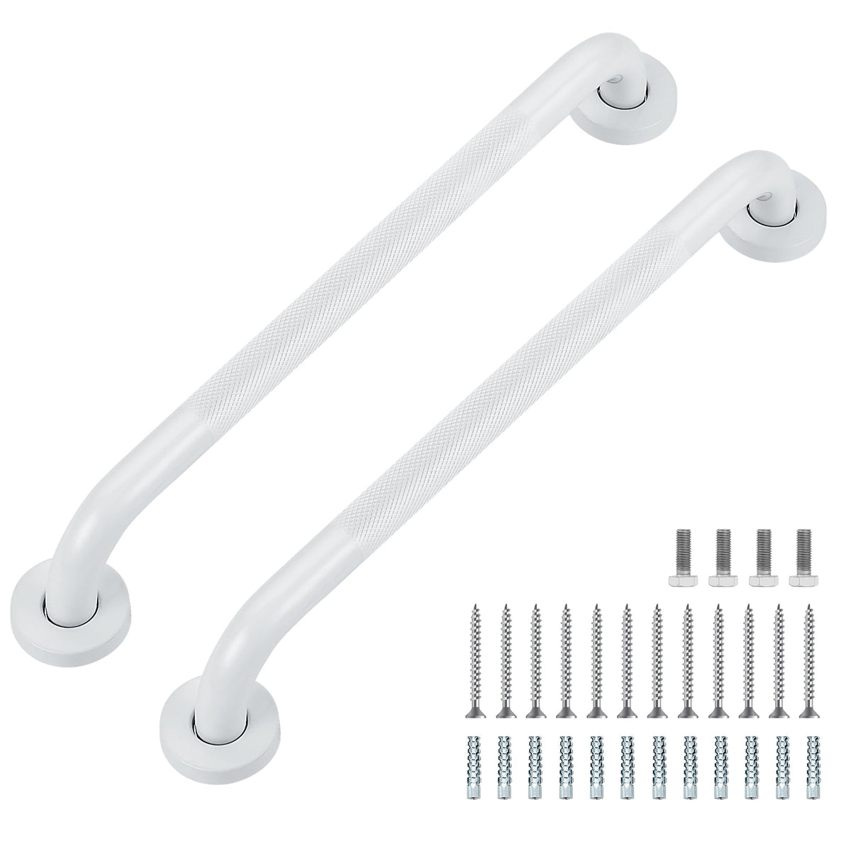 Grab Bars for Shower, 18 Inch Shower Handle, 2 Pack, Brushed Nickel