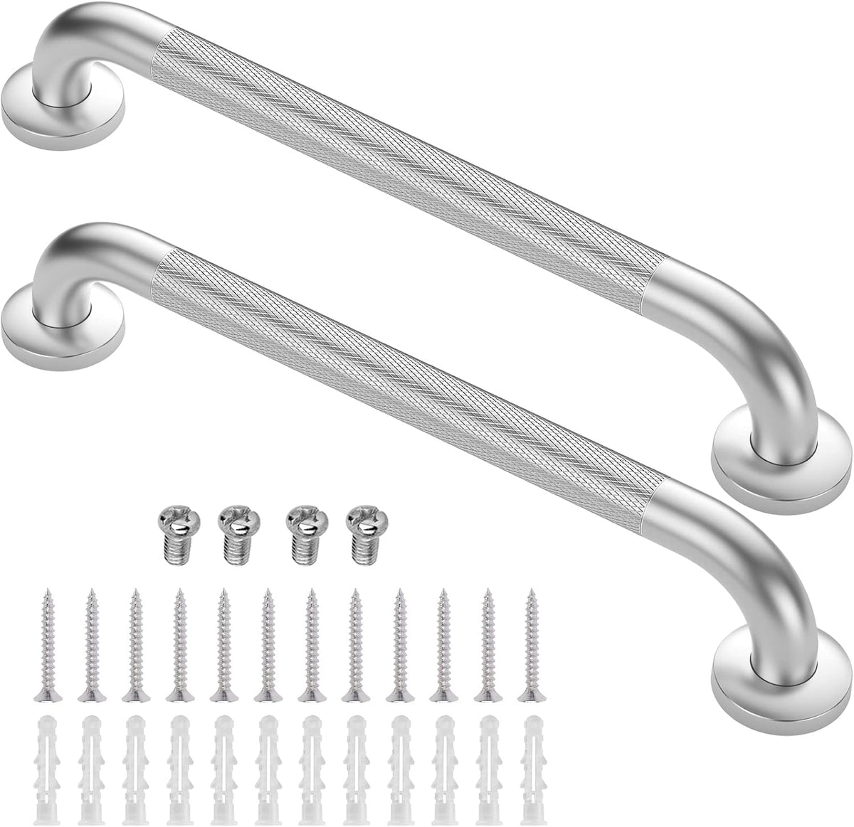 2 Pack 24 Inch Grab Bars for Bathtubs and Showers, Anti Slip Grab Bars Safe