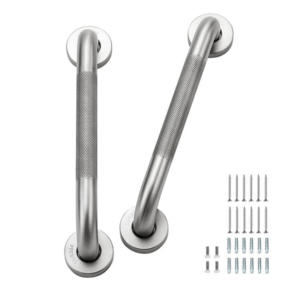 Grab Bars for Shower, 18 Inch Shower Handle, 2 Pack, Brushed Nickel