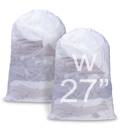 Meowoo 4Pcs Large Mesh Laundry Bag, 27×36inch