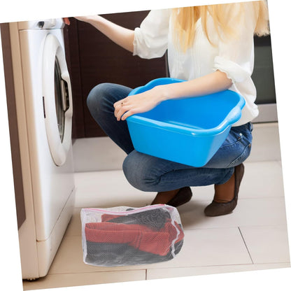 HEALLILY 5-piece Set Cylinder Mesh Laundry Bags for Washing Machine