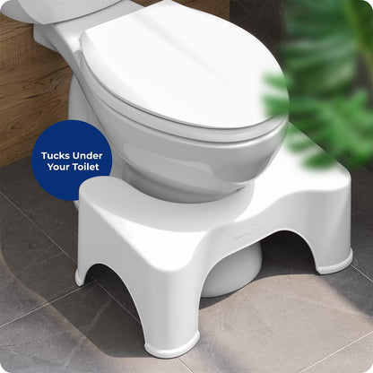 Squatty Potty Original Bathroom Toilet Stool 9 Inches Tall - White