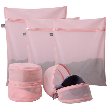 Lingerie Bag for Washing Delicates, Grey Laundry Bags for Delicates, 5Pcs
