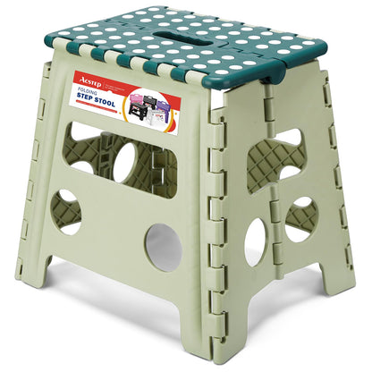 ACSTEP Folding Step Stool 9 Inch, Non-Slip Foldable Stools for Kids, Black