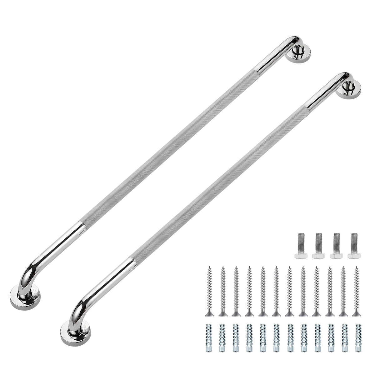 Grab Bars for Shower, 18 Inch Shower Handle, 2 Pack, Brushed Nickel