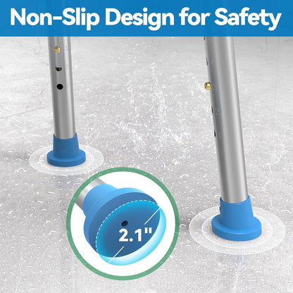 Loyoda Shower Chair for Inside Shower with Removable Back, 400 LBS Capacity