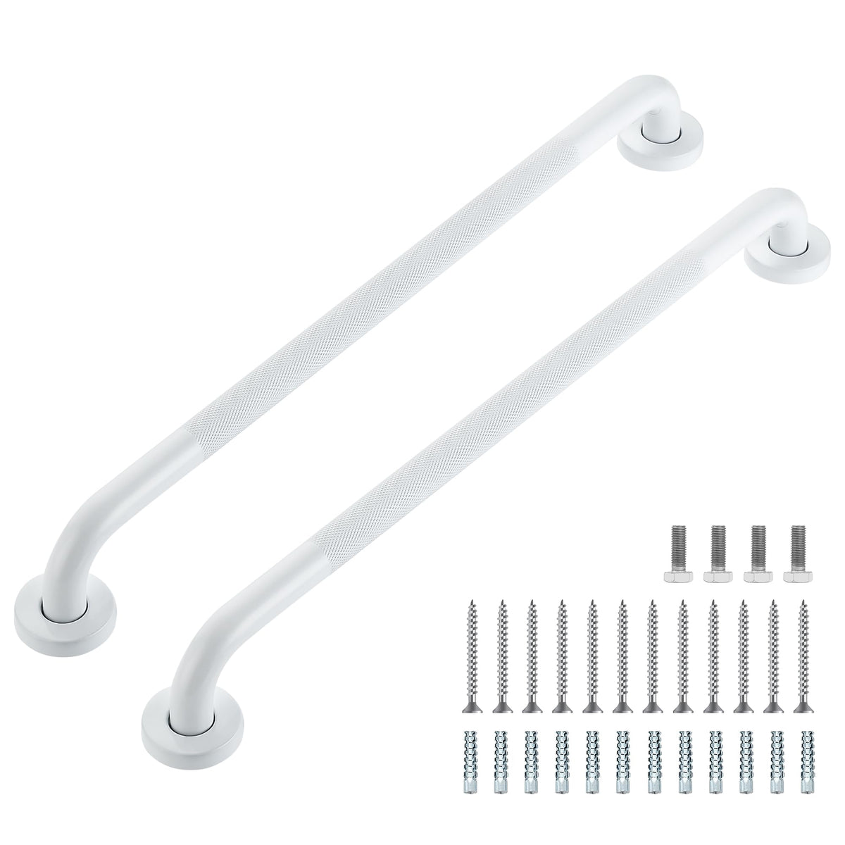 Grab Bars for Shower, 18 Inch Shower Handle, 2 Pack, Brushed Nickel