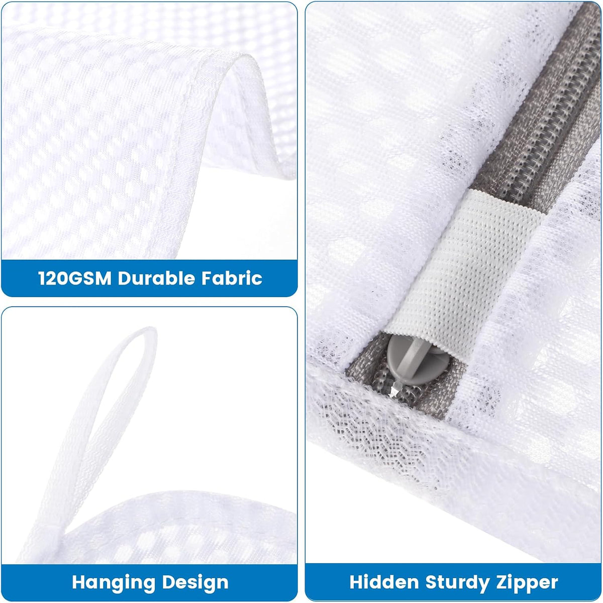 Dntorx 2 Pack Extra Large Mesh Laundry Bags for Delicates, 24x32In+35x43In