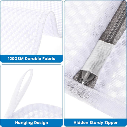 Dntorx 2 Pack Extra Large Mesh Laundry Bags for Delicates, 24x32In+35x43In