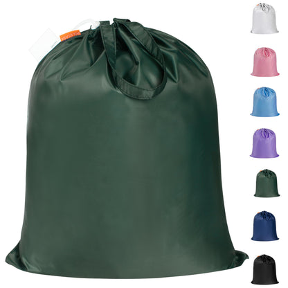 Polecasa 2 Pack Extra Heavy-Duty Laundry Bag with Handles, Black, 28x36"