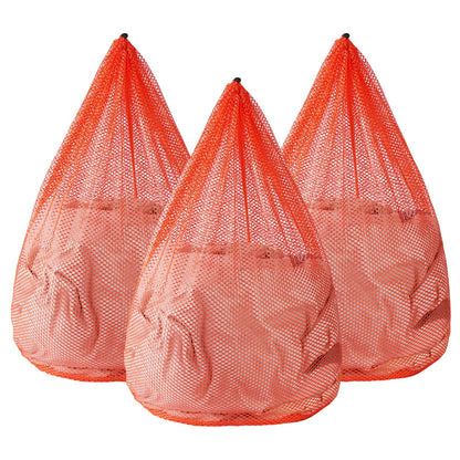 4Pcs Mesh Laundry Bags Washing Machine Mesh Wash Bags for Clothes,Underwear,Lingerie, Bed Linen with Drawstring Closure Sturdy(4 Size)