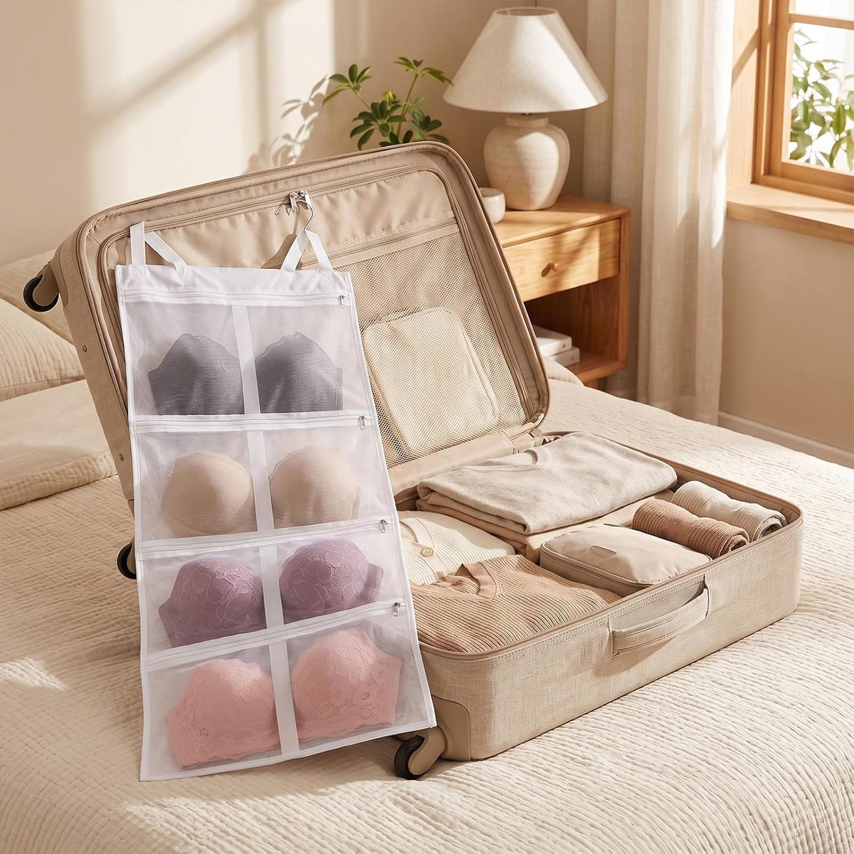 3 Pack Laundry Bra Washing Bags with Zipper