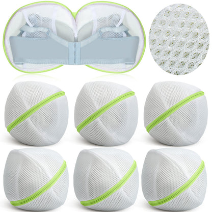Shappy 6 Pcs Bra Washing Bag for Laundry Storage Women 7.87 Inch Pink