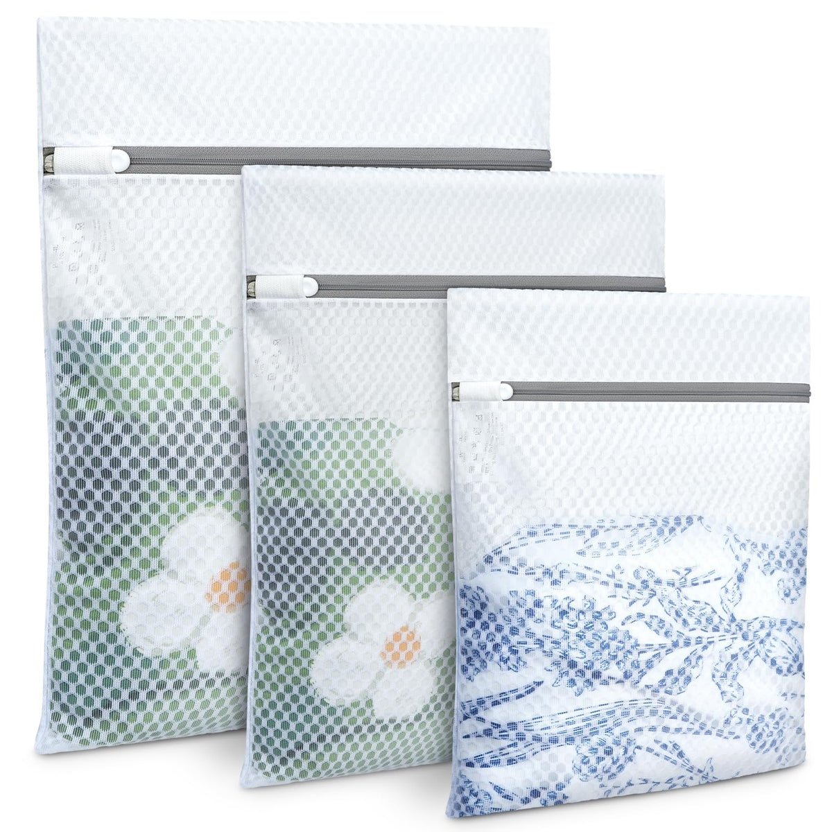 BAGAIL Laundry Bags Mesh Wash Bag for Intimates Lingerie and Delicates,4Pcs(Bra Wash Bag,6×6inch+7×7inch)