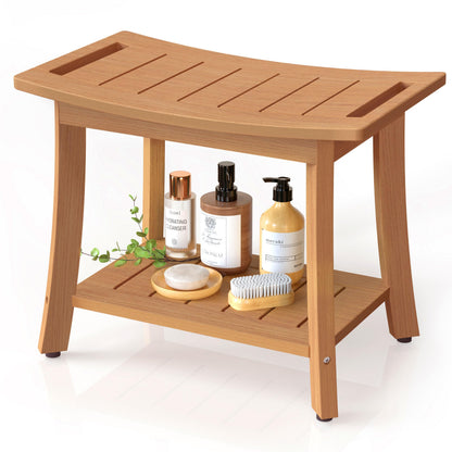 Waterproof HIPS Shower Bench for Inside Shower, Shower Stool, Grey