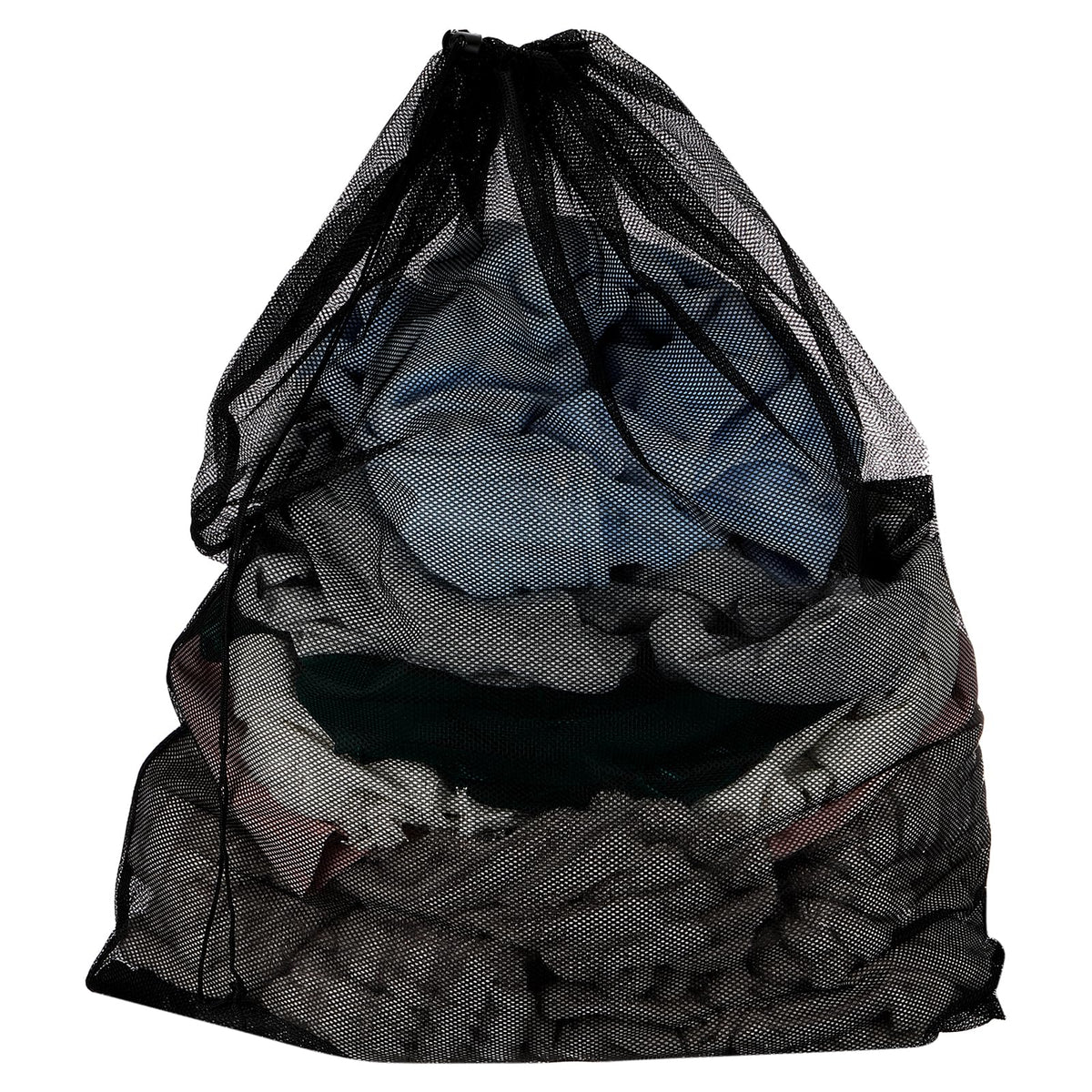 uxcell Mesh Laundry Bag 27.6x35.4" Large Drawstring Net Coarse Mesh, Black