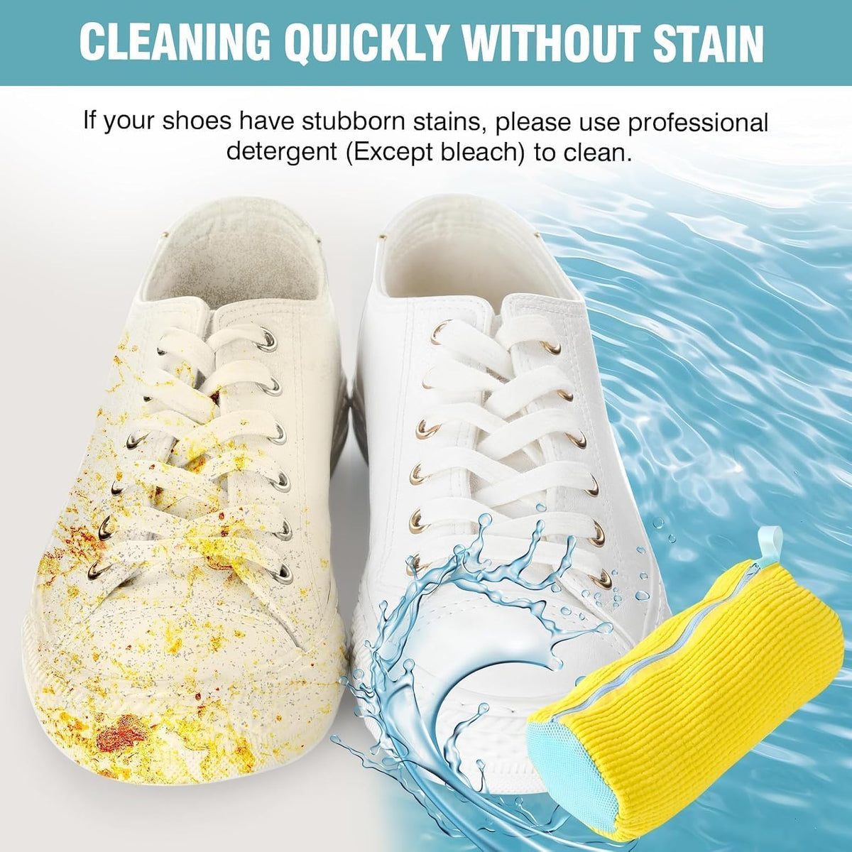 Shoe Washing Machine Bag, Shoe Laundry Bag for Washer and Dryer