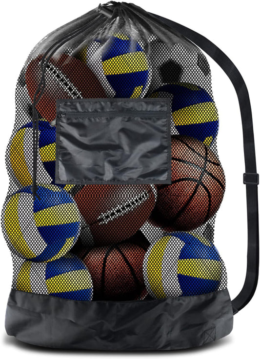 BROTOU Thickened Extra Large Sports Ball Bag Mesh Socce Ball Bag