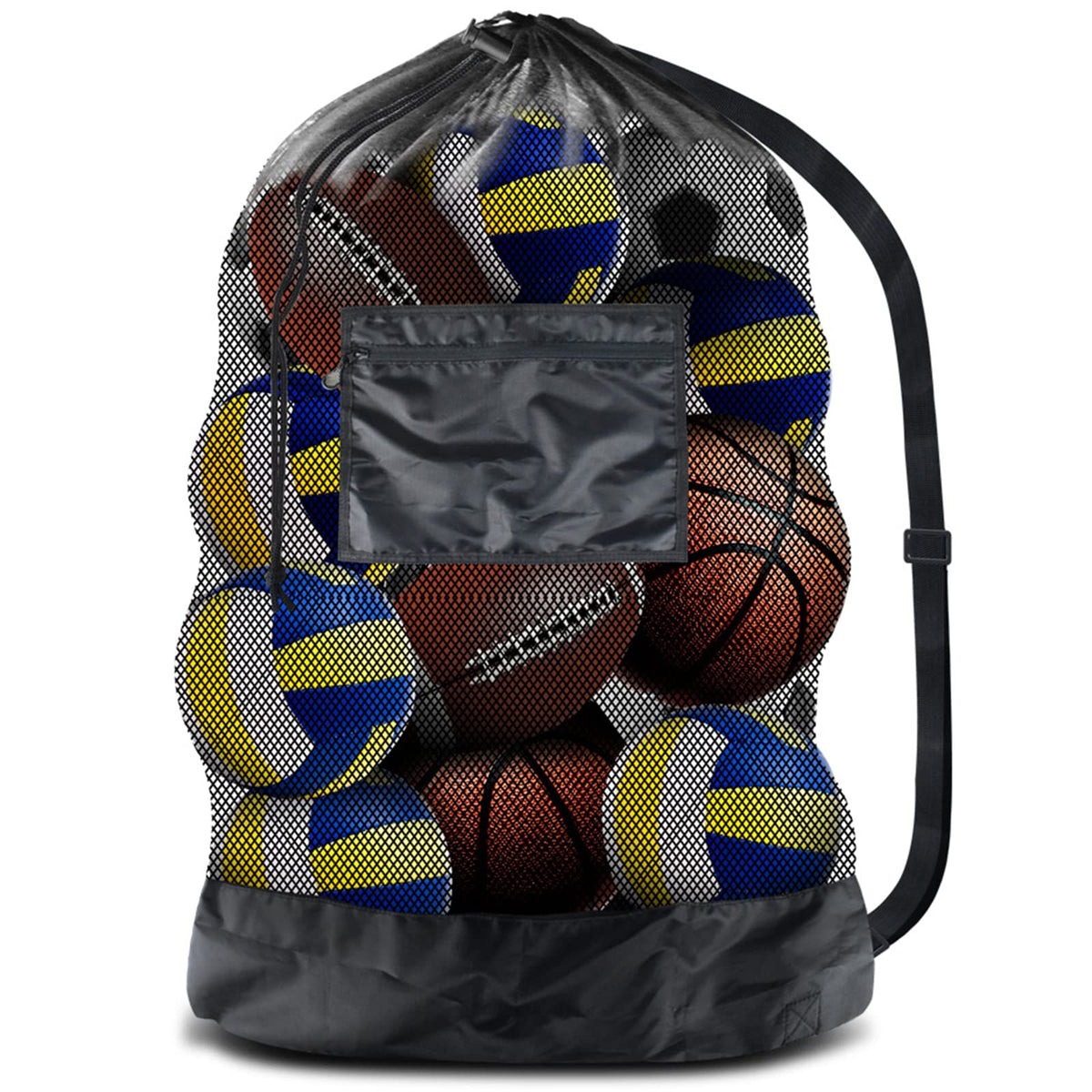 BROTOU Thickened Extra Large Sports Ball Bag Mesh Socce Ball Bag