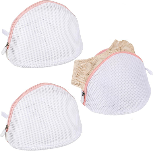 Giantree 3 Pcs Bra Washing Bags, Mesh Wash Bag for Bras with Zipper Large