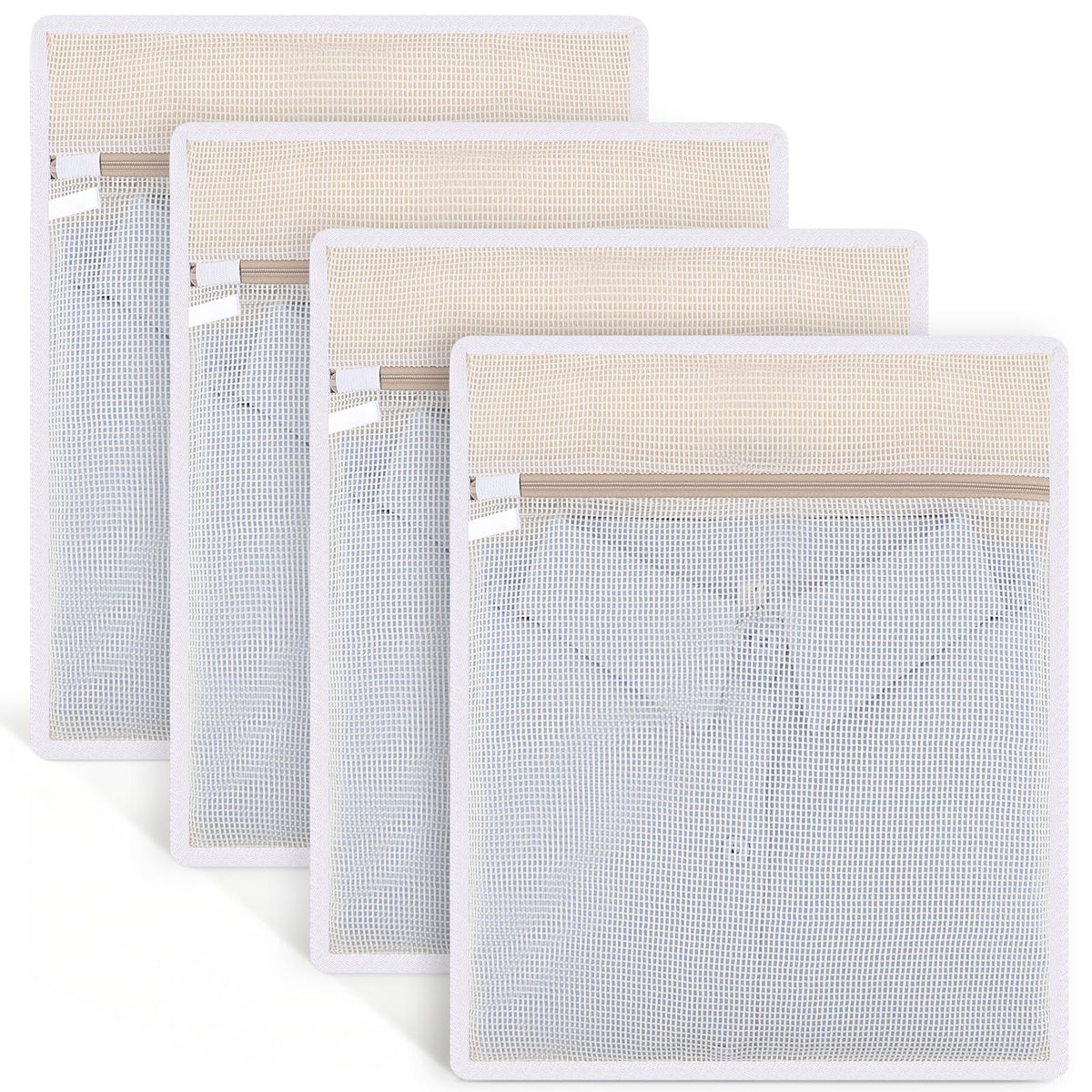 6-Pack Durable Honeycomb Mesh Laundry Bags for Delicates, 16 x 20 Inches