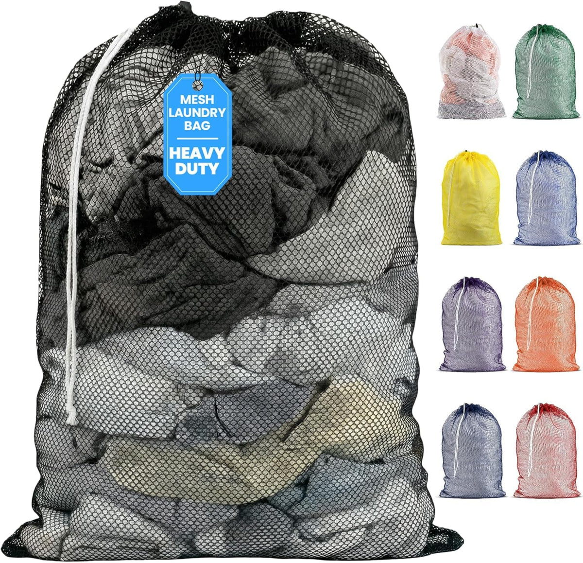 Handy Laundry Mesh Laundry Bags 2 Pack, XL 24x36 in, Heavy Duty Nylon
