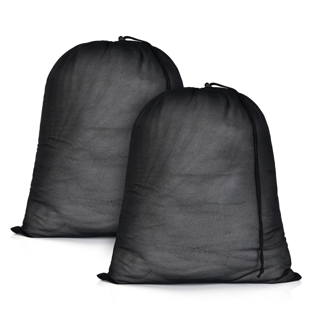 OTraki Ex-Large Mesh Laundry Bags 36x43 Inch Drawstring Laundry Bag 2 Pack Dirty Clothes Mesh Net Bag Heavy Duty Travel Storage Organize Bag for Hotel Beach,Don't Drying, Melting 140-176℉ Black