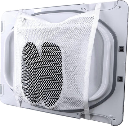 Shoe Washing Machine Bag Set, 3-in-1 Sneaker Laundry Bags with Honeycomb Mesh, Shoe Cleaning Bag for Washing Machine, Dryer Net, Dust Covers & Elastic Straps for Sneakers, Running Shoes, Socks, Bras