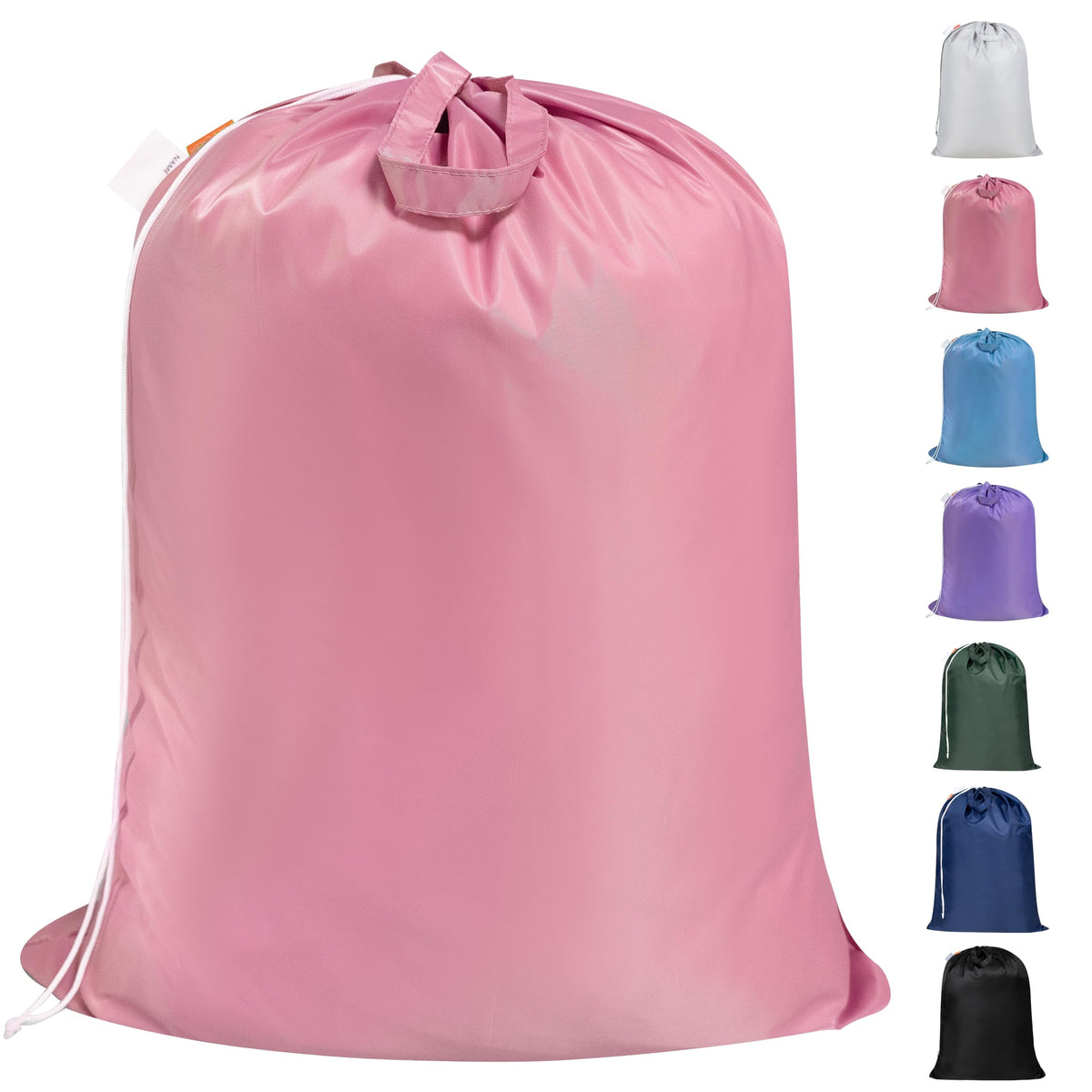 Polecasa 2 Pack Extra Heavy-Duty Laundry Bag with Handles, Black, 28x36"